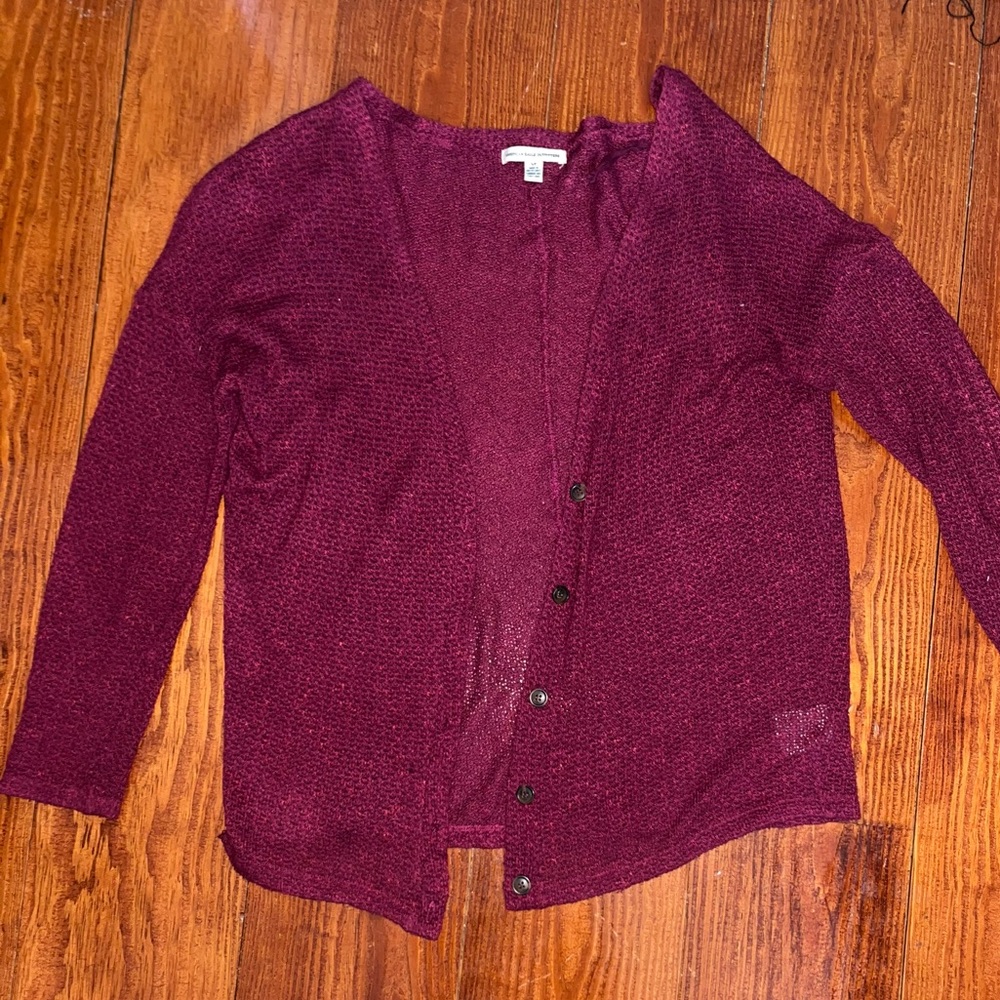 Burgundy light weight Cardigan